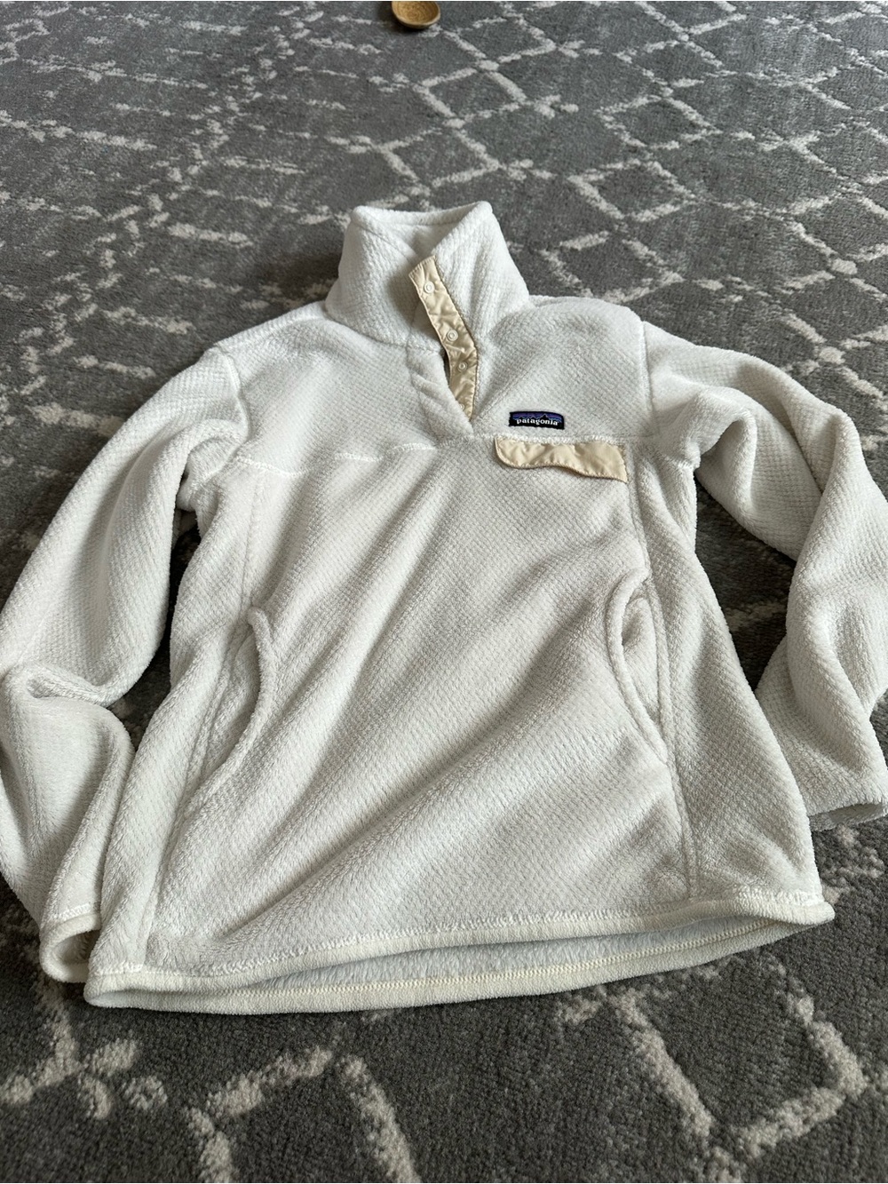Patagonia Women's Cream Snap-Front Fleece Pullover